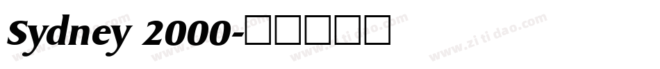 Sydney 2000字体转换